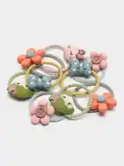 Голубой резинки детские для волос, с фигурками, 10 штук