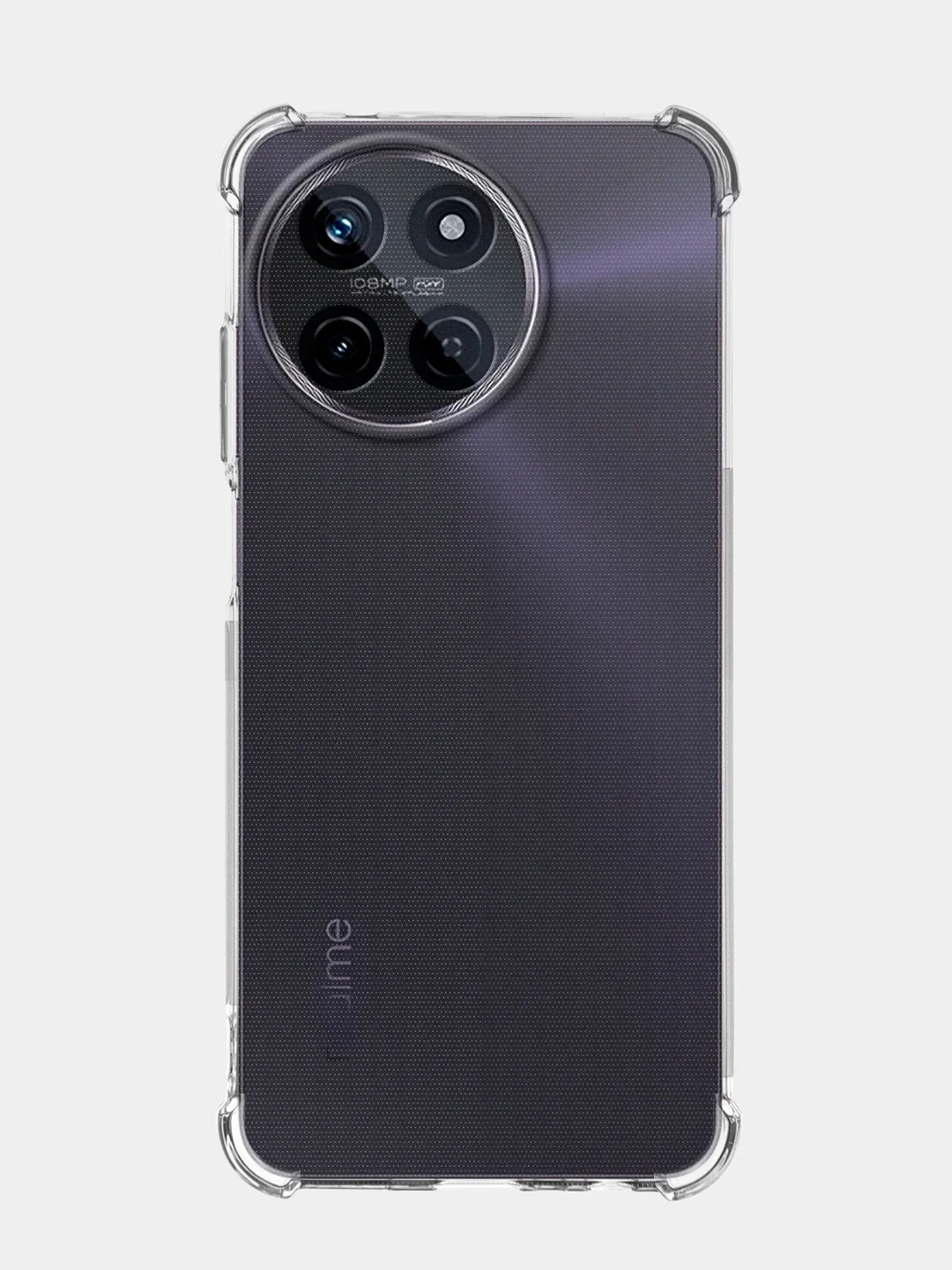 Прозрачный противоударный чехол для Realme 11 4G, силиконовый, BROSCORP, с усиленными углами