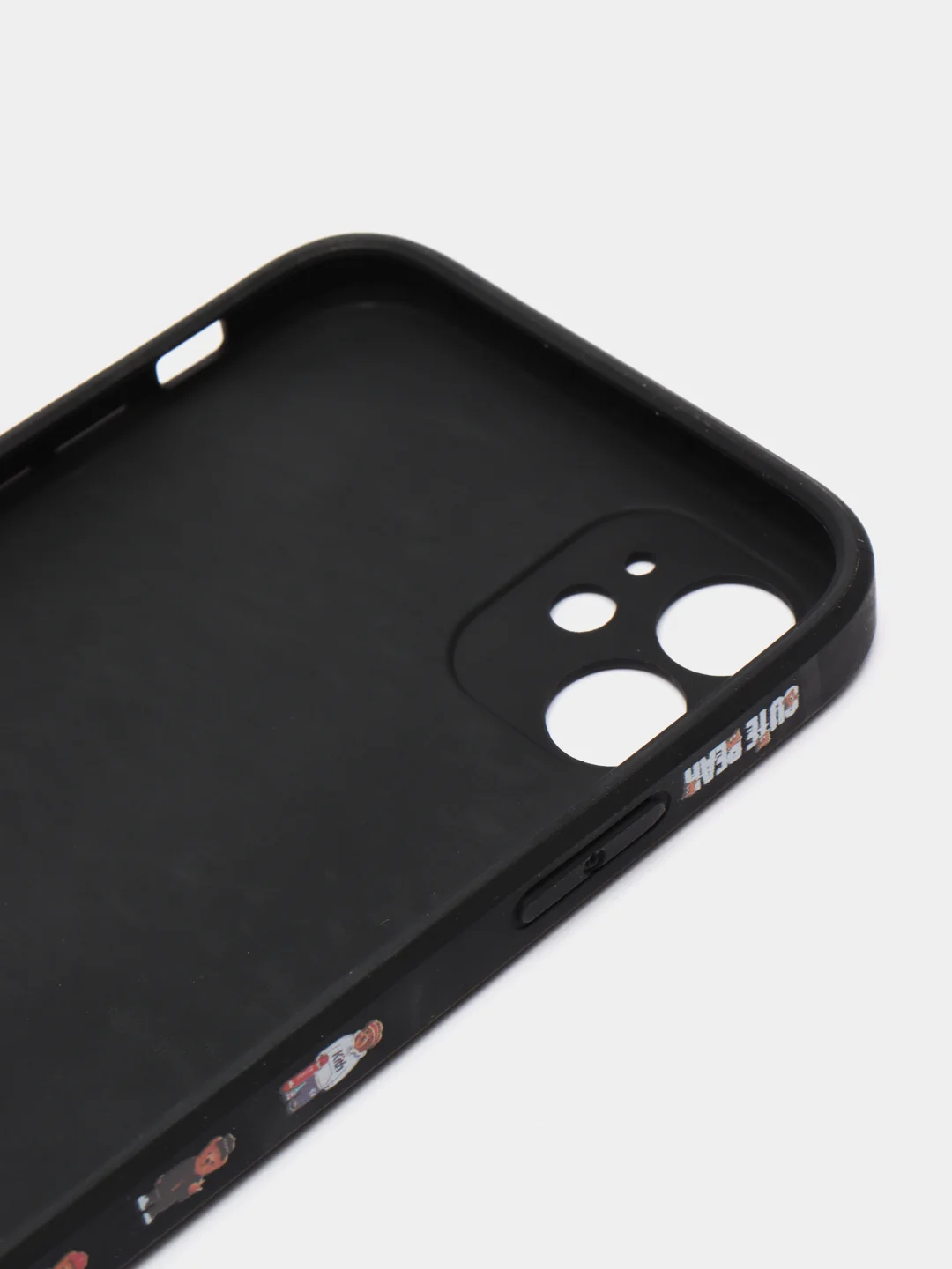 Розовый чехол с принтом на Apple Iphone 11