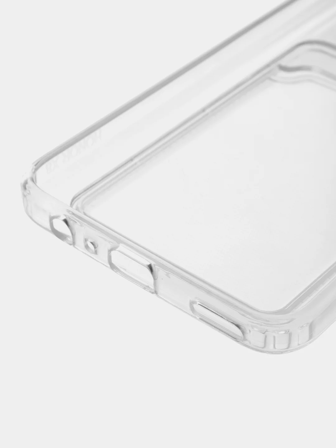 Ударопрочный прозрачный чехол с карманом для карт на Huawei Honor P Smart Z, 9X, X8