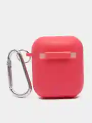 Силиконовый чехол для Airpods с карабином