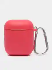 Силиконовый чехол для Airpods с карабином