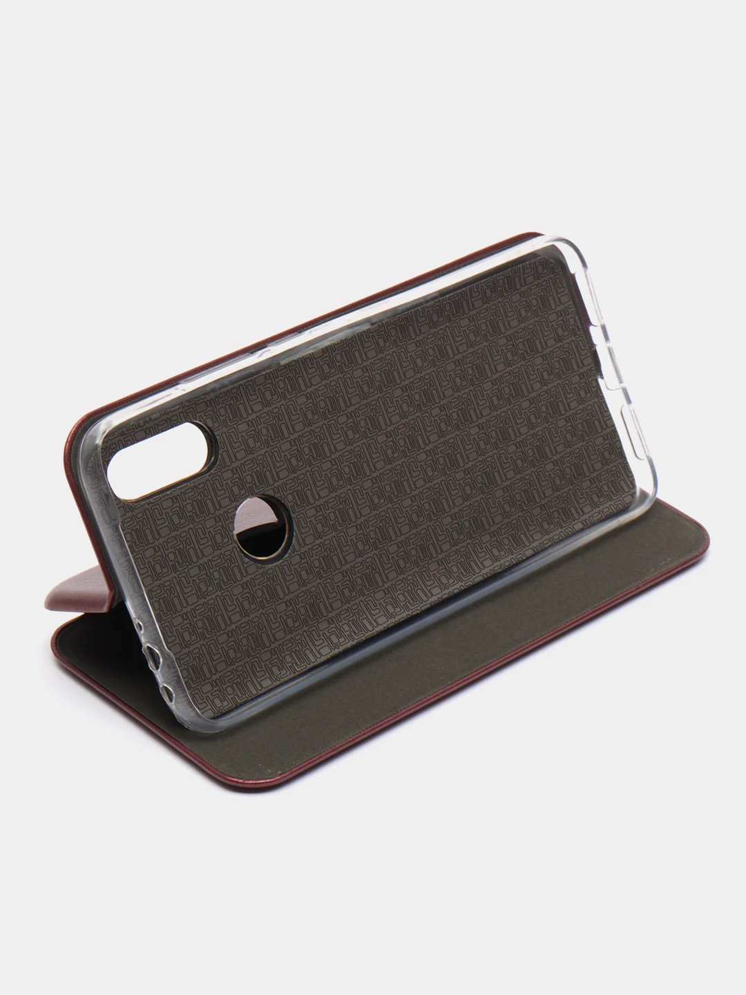 Бордовый чехол-книжка для Xiaomi Redmi 7 / Redmi Y 3 / Redmi Y3 / Сяоми Редми 7 / У 3 / У3, экокожа