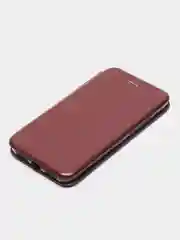 Бордовый чехол-книжка для Xiaomi Redmi 7 / Redmi Y 3 / Redmi Y3 / Сяоми Редми 7 / У 3 / У3, экокожа