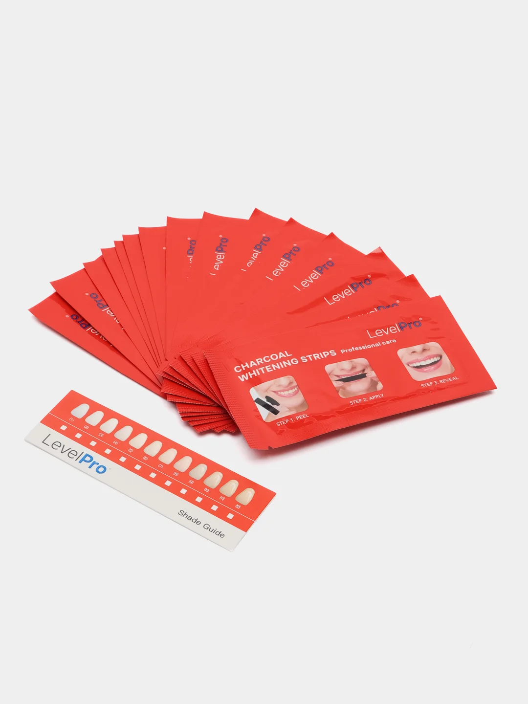 Отбеливающие полоски для зубов LevelPro, 30 полосок, 15 пар, на 15 дней