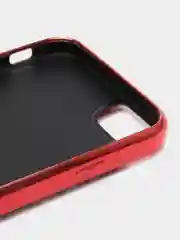 Красный чехол с цепочкой iPhone 6 / 7 / 8 / Se 2020 / 6 Plus / 7 Plus / 8 Plus стразы, жемчуг