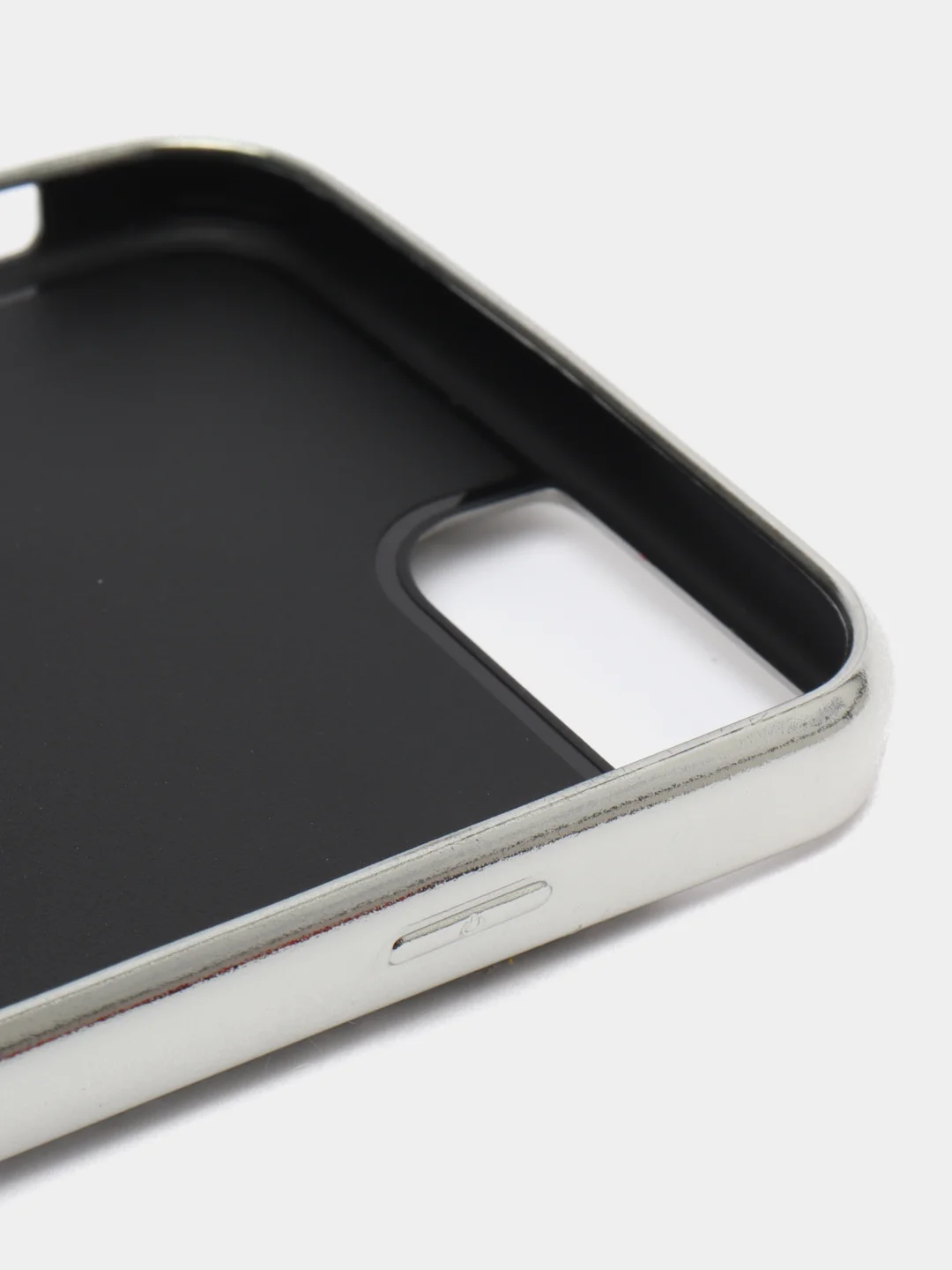 Светло-коричневый чехол с цепочкой iPhone 6 / 7 / 8 / Se 2020 / 6 Plus / 7 Plus / 8 Plus стразы, жемчуг