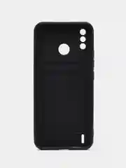 Темно-синий чехол с отделением для пластиковой карточки TECNO SPARK 6 GO / SPARK GO 2021