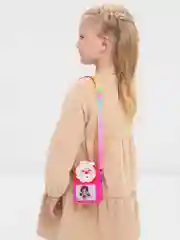Вишнёвый сумочка / кошелек детская "Новогодняя" Pop-it на молнии через плечо с ремешком, антистресс