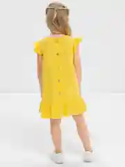 Желтый платье из муслина для девочки