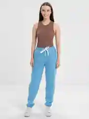 Голубой брюки женские, утепленные