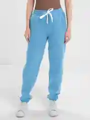 Голубой брюки женские, утепленные