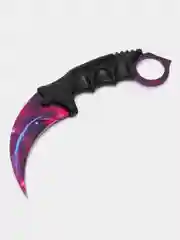 Угольный керамбит нож CS GO, острый с чехлом, металл