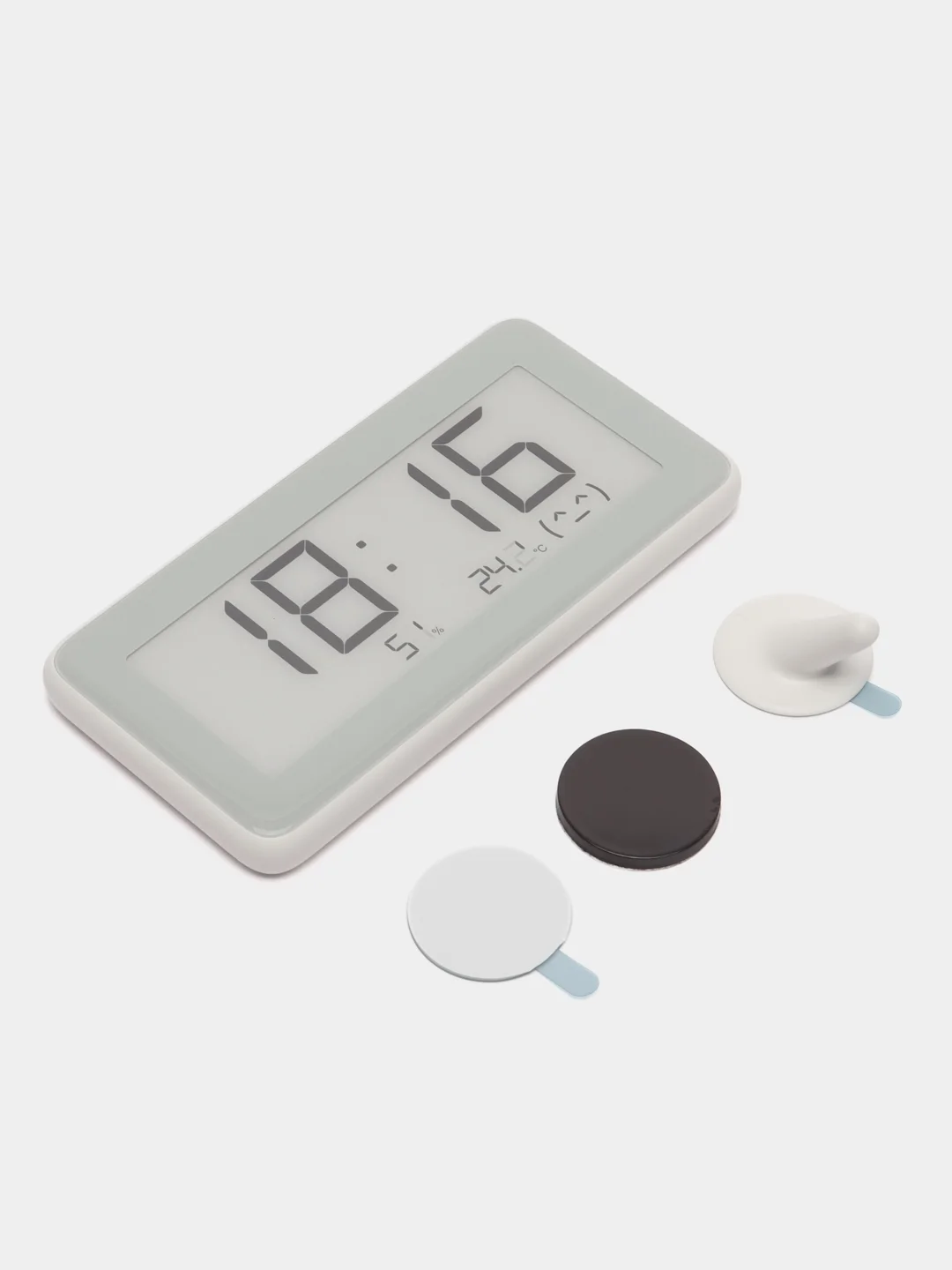 Белый метеостанция часы Xiaomi Mijia Temperature And Humidity Electronic Watch Pro LYWSD02MMC