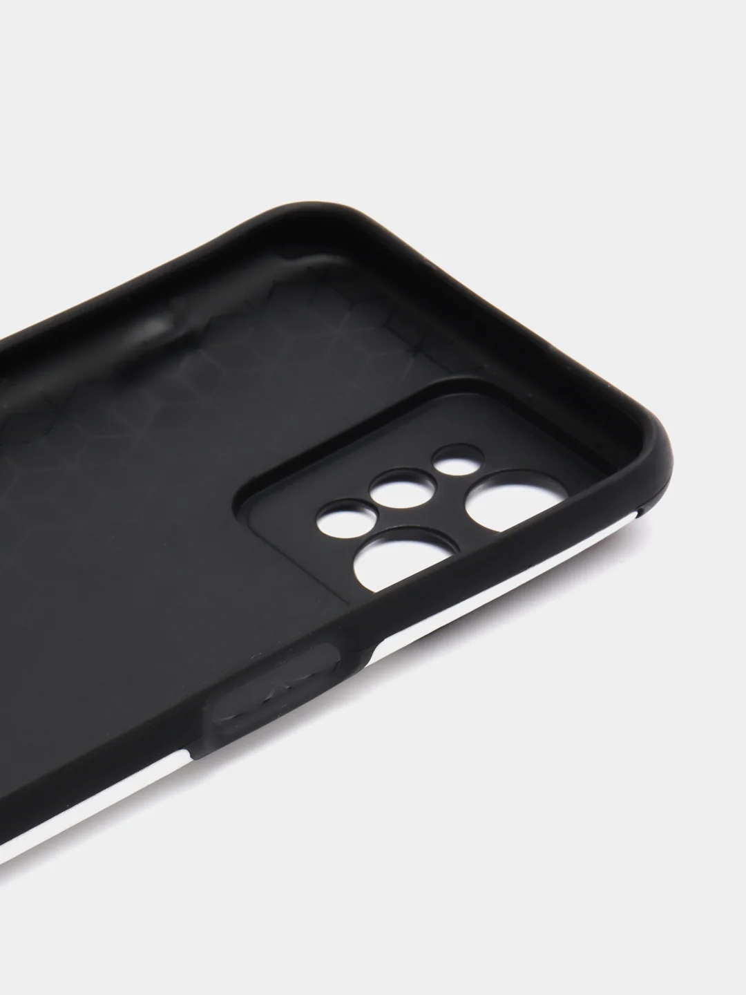Белый чехол Realme C31 / Реалми С31, силиконовый, под кожу, с рисунком