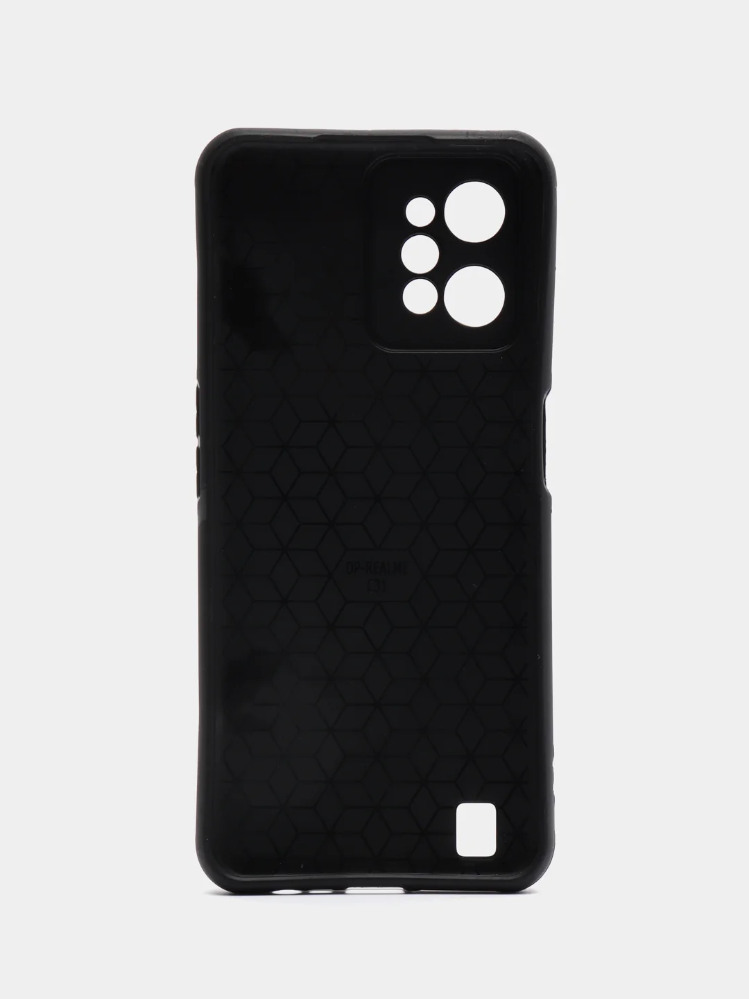 Белый чехол Realme C31 / Реалми С31, силиконовый, под кожу, с рисунком