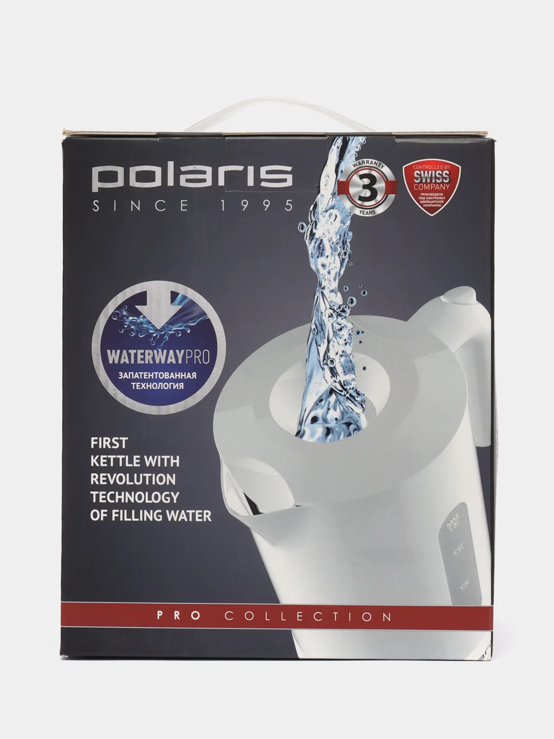 Чайник Polaris PWK 1803C Water Way Pro, белый