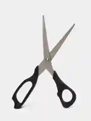 Ножницы STAFF Basic 210мм, чёрные, ПВХ чехол с европодвесом, 235460