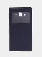 Фиолетовый кожаный чехол-книжка для Samsung Galaxy Grand 2