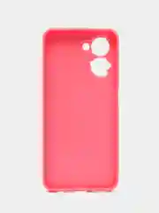 Тёмно-розовый чехол для Realme C33, Реалми С33, пластиковый, глянцевый, под стекло