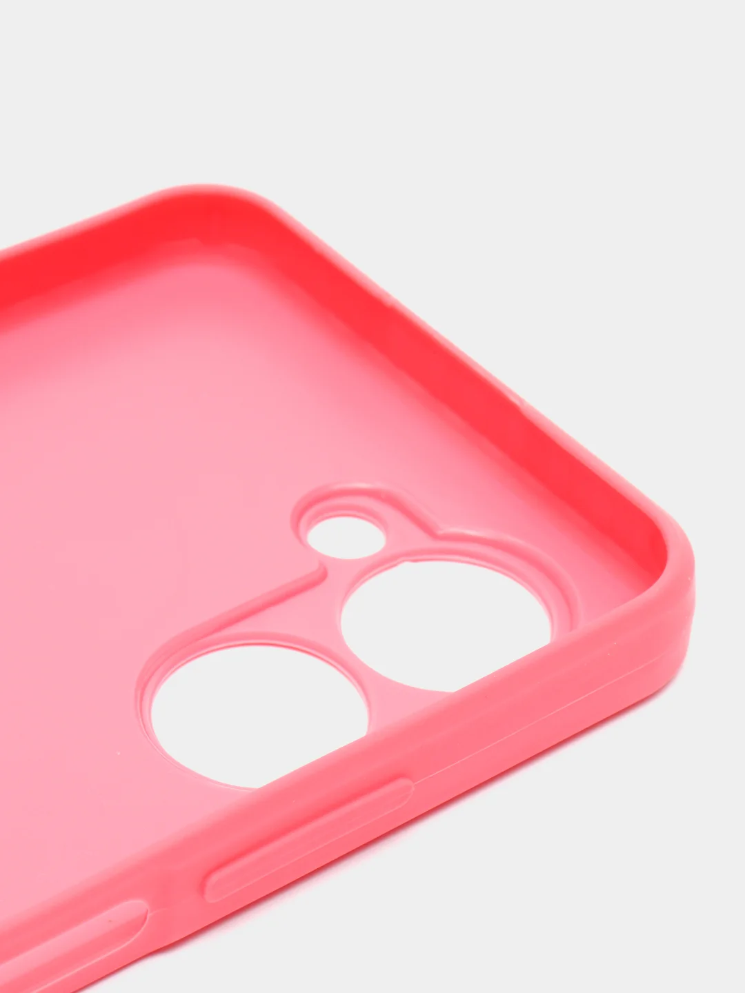 Тёмно-розовый чехол для Realme C33, Реалми С33, пластиковый, глянцевый, под стекло