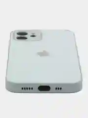 Ледяной чехол силиконовый для iPhone 12, со стеклянной панелью