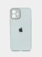 Ледяной чехол силиконовый для iPhone 12, со стеклянной панелью