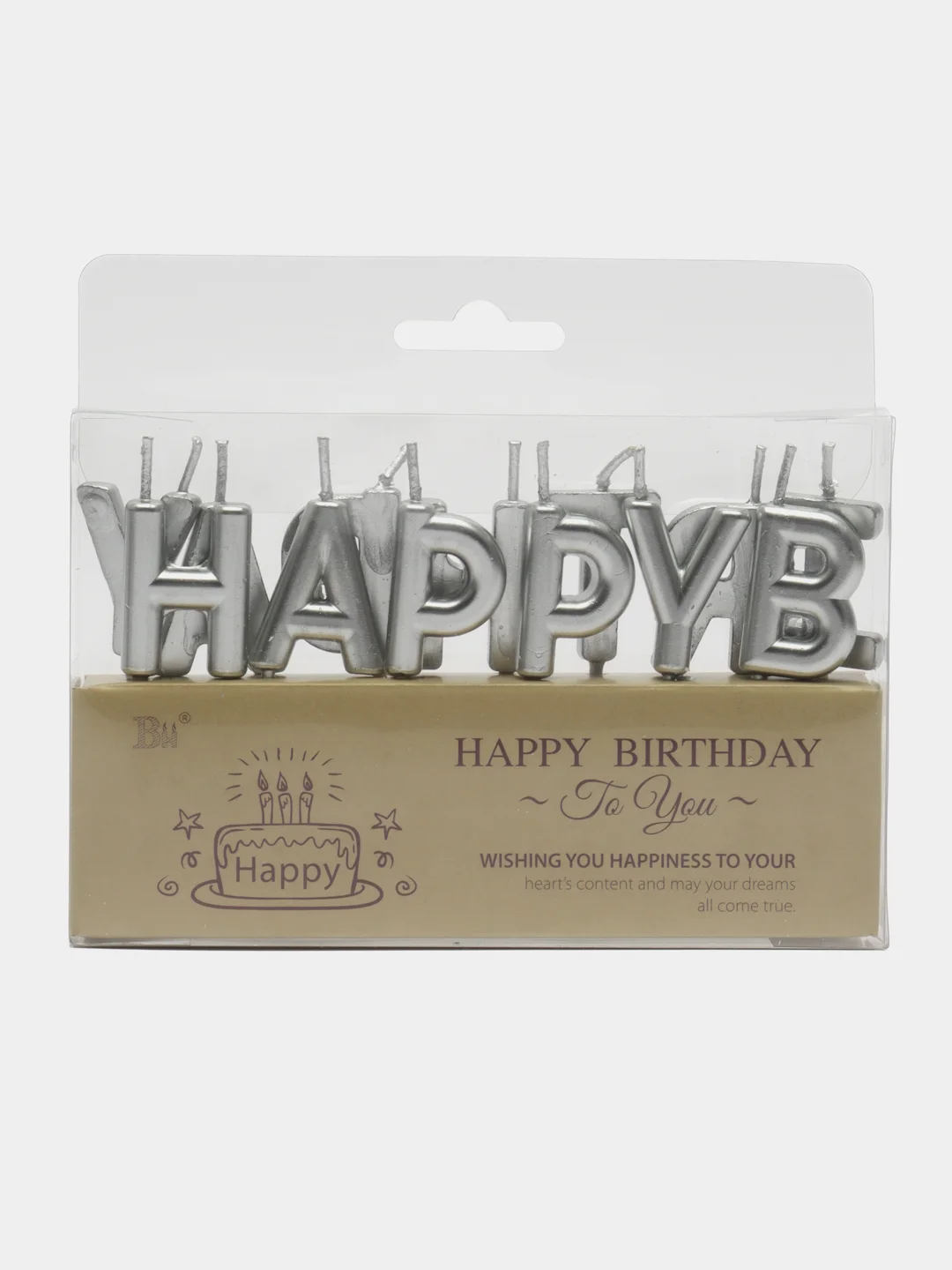 Розовый свечи для торта Happy Birthday