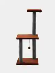Коричневый когтеточка для кошек игровой комплекс с игрушкой, 40 х 40 х 100 см