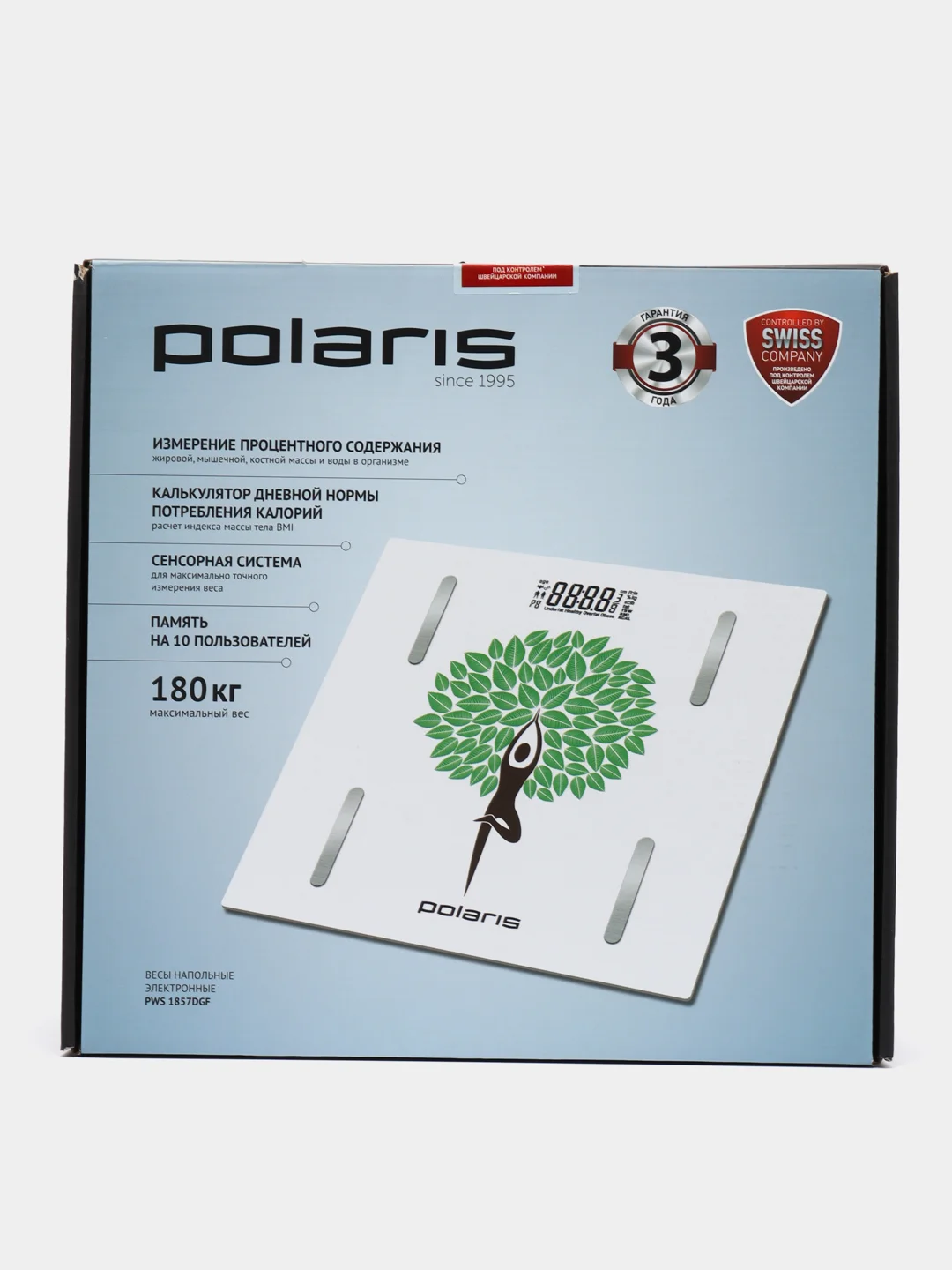 Весы напольные Polaris PWS 1857DGF, белый