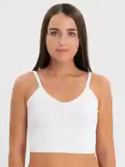 Белый топ женский, базовый, хлопок, на регулируемых бретельках