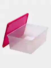 Белый коробка прозрачная с крышкой