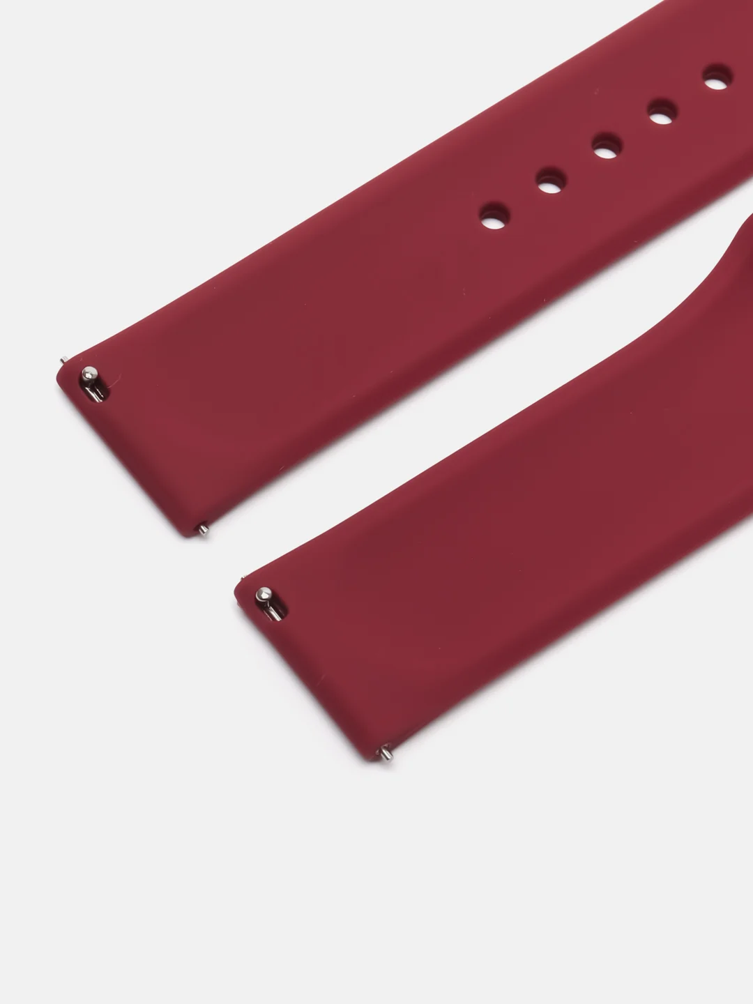 Бордовый силиконовый ремешок для часов КАРТОФАН на Xiaomi Amazfit Bip/Bip Lite/GTR 42mm/GTS, ColMi
