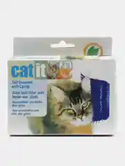 Голубой массажная щётка для кошек и собак, с кошачьей мятой