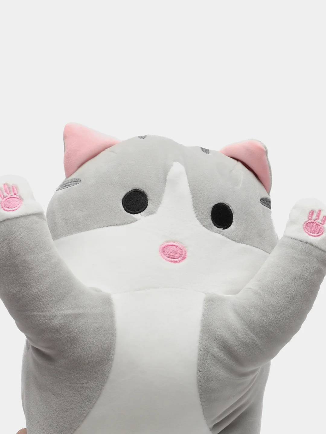 Серый мягкая игрушка кот, подушка
