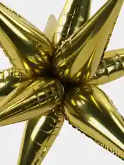 Золотой фольгированная Звезда составная 12 лучиков, размер 40"/102 см