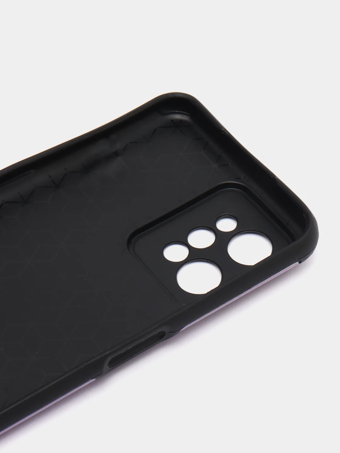Лавандовый чехол Realme C31 / Реалми С31, силиконовый, под кожу, с рисунком