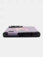Лавандовый чехол Realme C31 / Реалми С31, силиконовый, под кожу, с рисунком