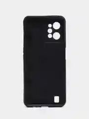 Лавандовый чехол Realme C31 / Реалми С31, силиконовый, под кожу, с рисунком