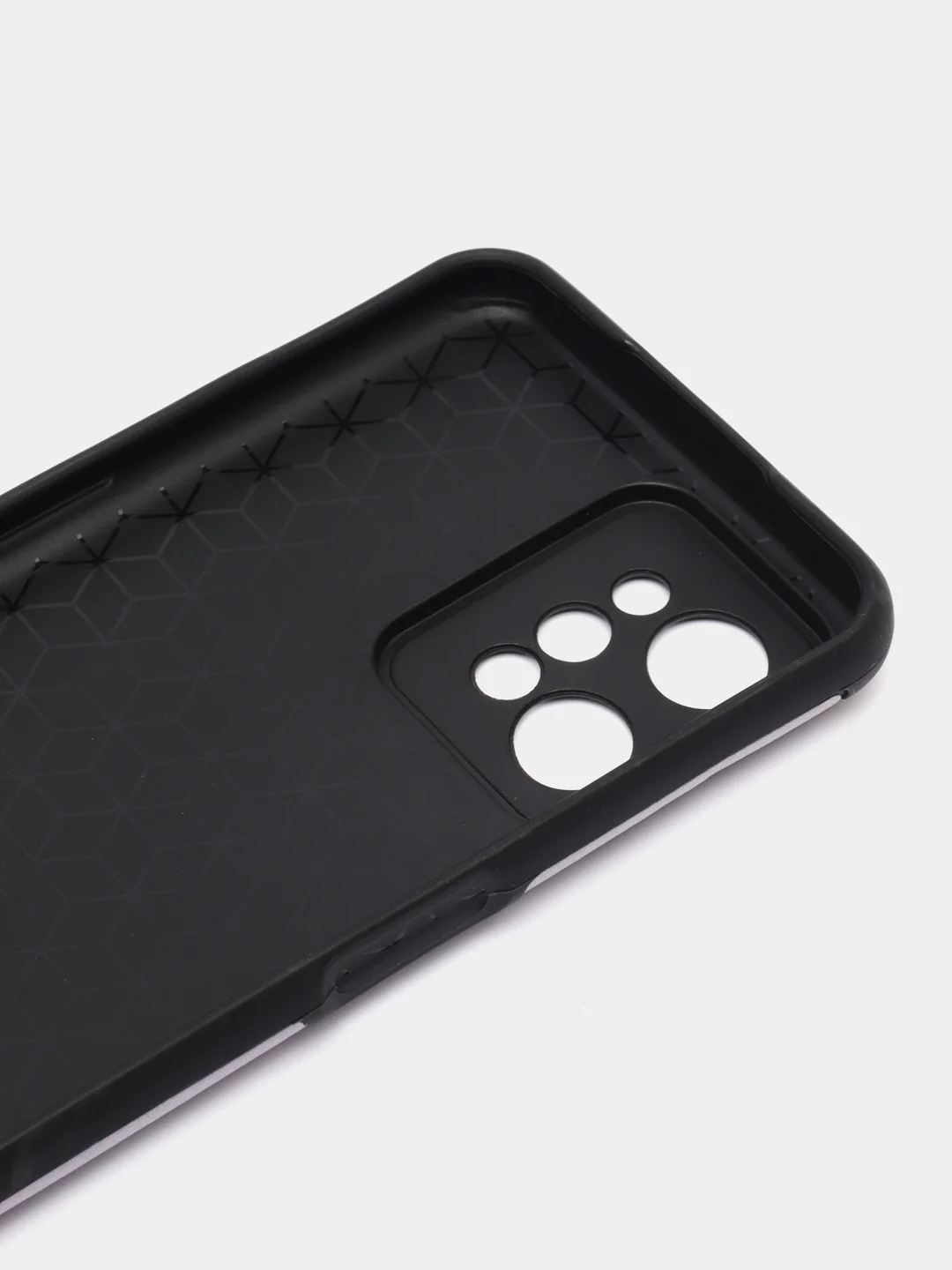 Лавандовый чехол Realme C31 / Реалми С31, силиконовый, под кожу, с рисунком