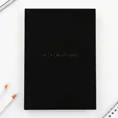 Черный ежедневник А5, 160 л, твердая обложка "Minimalism"