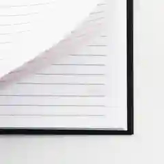 Черный ежедневник А5, 160 л, твердая обложка "Minimalism"