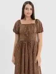 Коричневый платье женское, летнее