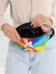 Аметистовый поясная сумка для девочек и девушек 3D "Лалафанфан", на плечо, поясная сумка женская