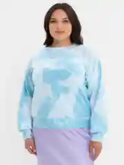 Небесно-голубой свитшот женский Casual Collection