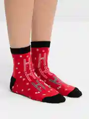 Алый носки новогодние
