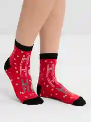 Алый носки новогодние