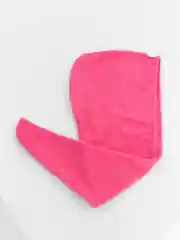 Розовый полотенце-чалма для сушки волос