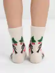 Красный носки женские, теплые, шерстяные, вязаные, зимние, термоноски, подарок на новый год