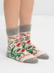 Зеленый носки женские, теплые, шерстяные, вязаные, зимние, термоноски, подарок на новый год